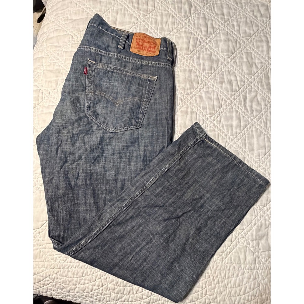 Levi's 569 Loose Straight Jeans Mens 38x30 Blue Denim Medium Wash